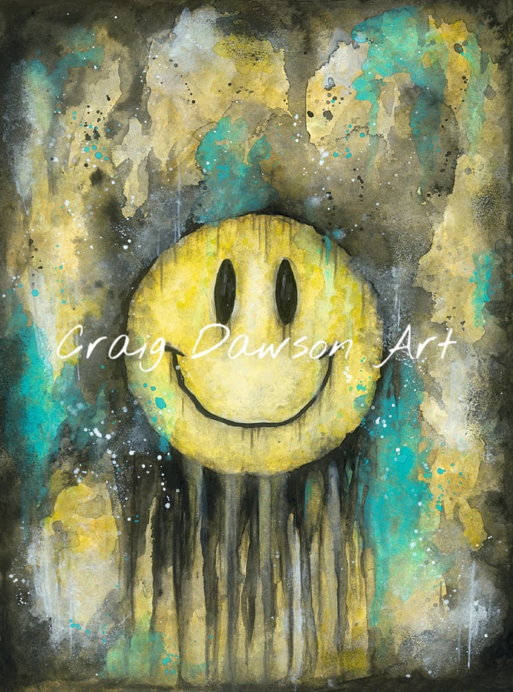 Image of 'Keep smiling' art print