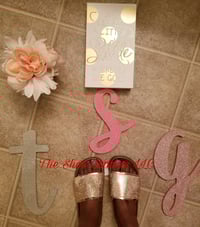 Image 2 of "Paula" Gold Rhinestone slides