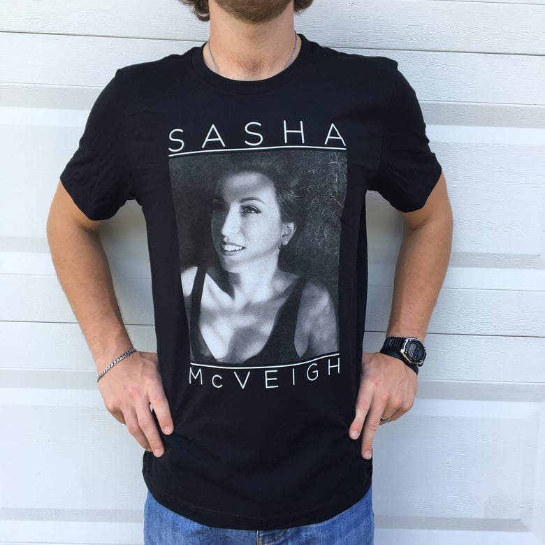 Image of Sasha McVeigh B/W Photo T-Shirt (Unisex)