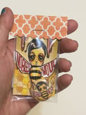 Micro Mini Button Pin and Print Set - No Bees No Us