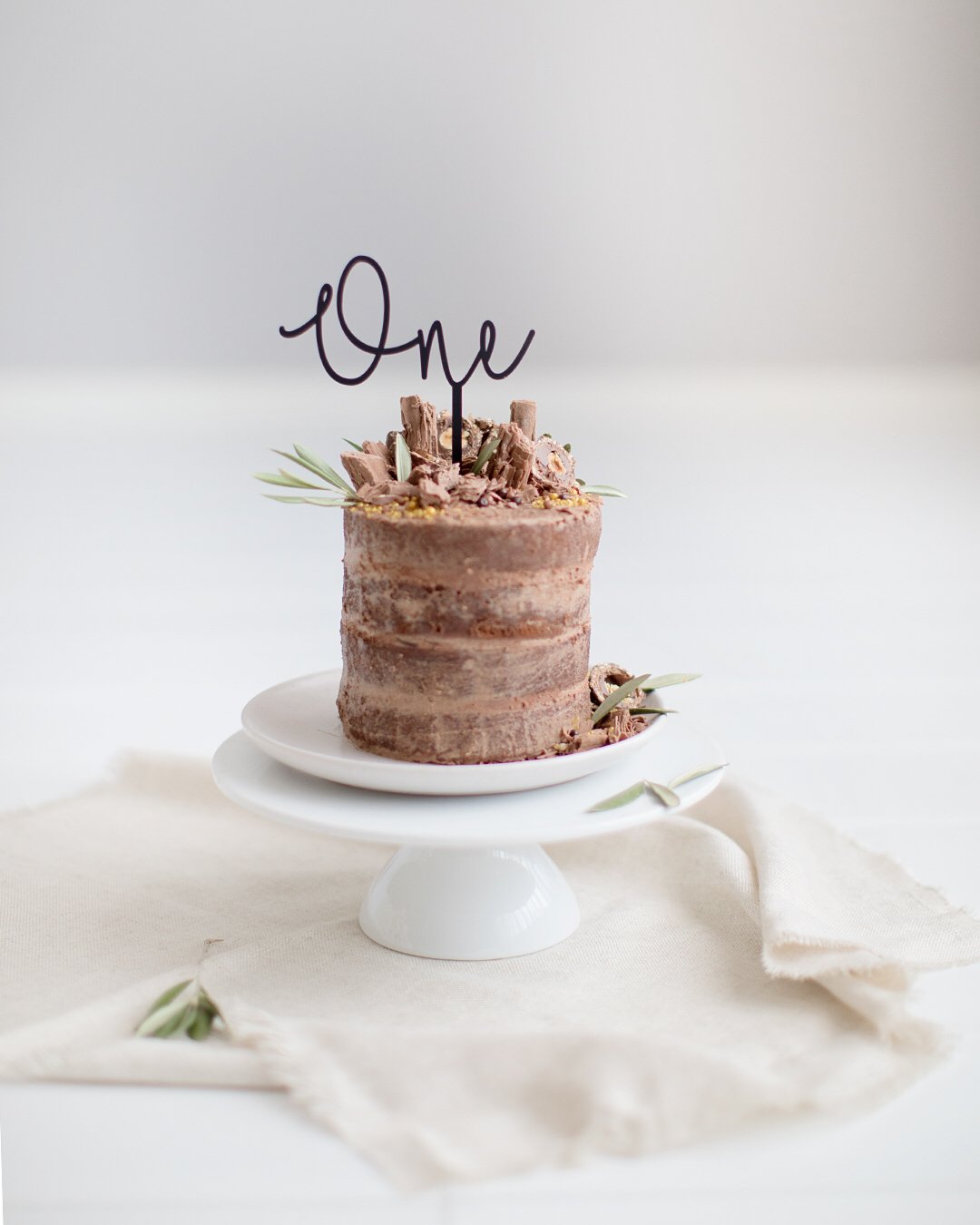 Image of Word Number Cake Topper