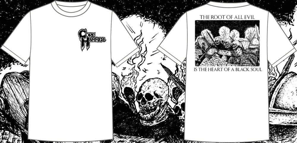 Corehammer Skeletons White Shirt