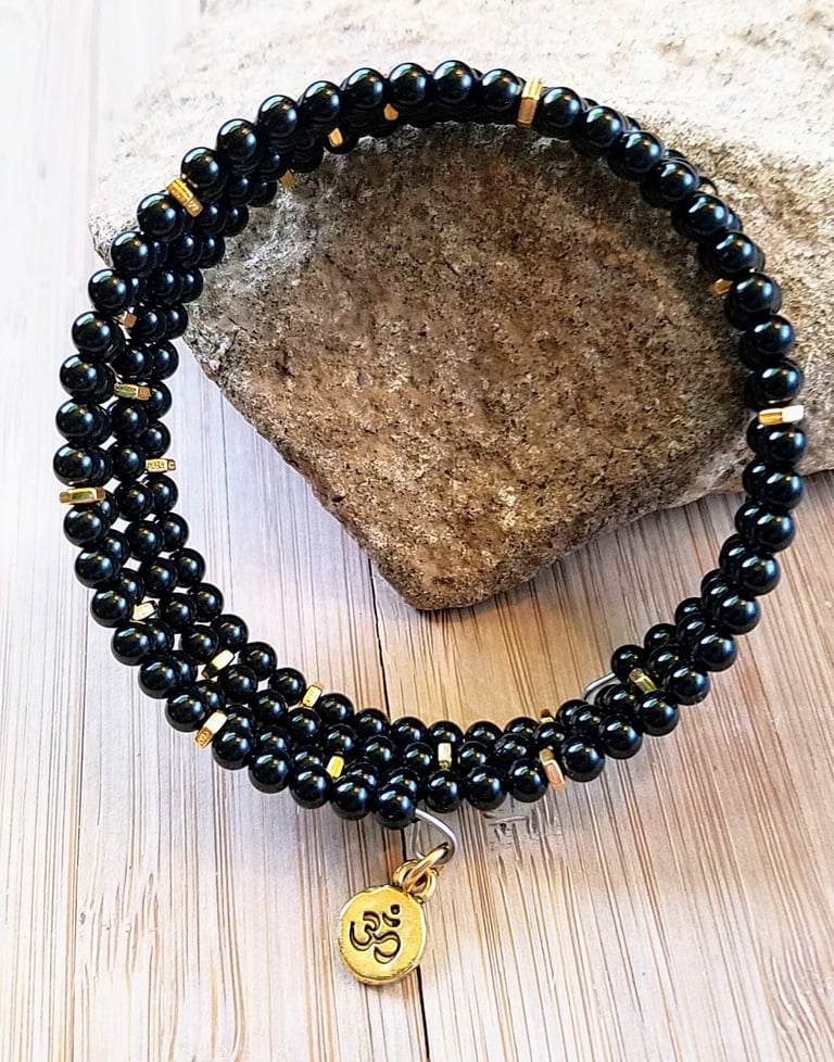 Black Onyx Wrap Bracelet Image 2