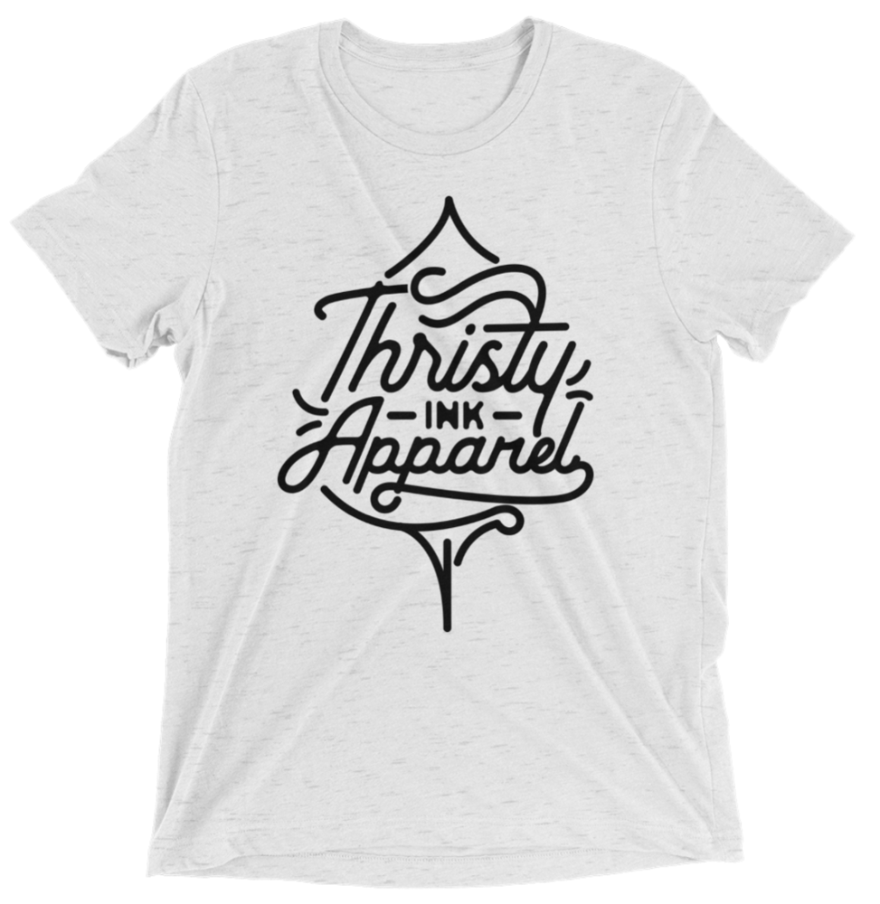 Image of Thirsty Ink Drip Logo White