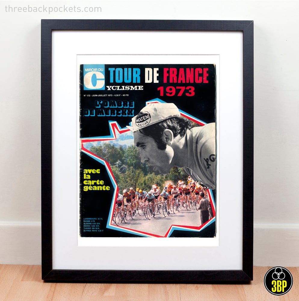 Image of Tour de France 1973 Eddy Merckx Magazine Cover Print