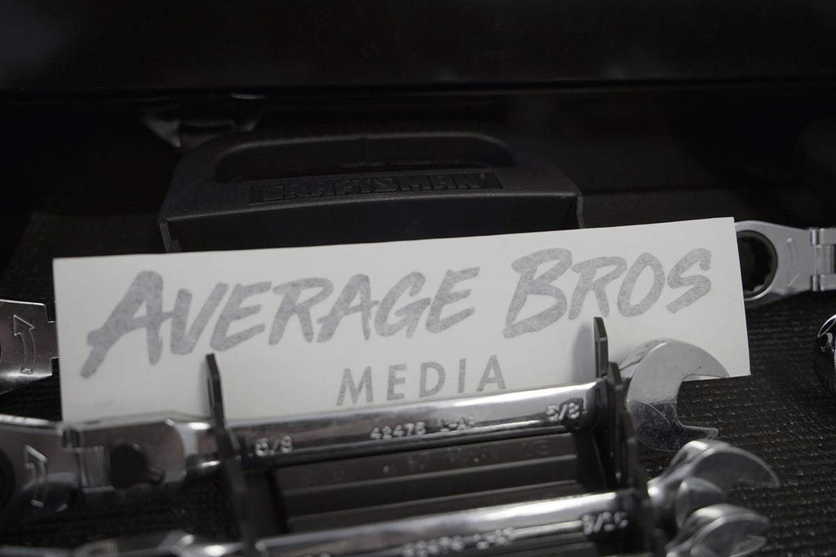 Image of 8" Average Bros Media Stealth Sticker