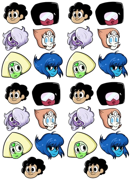 Image of 1-inch Steven Universe Sticker Set