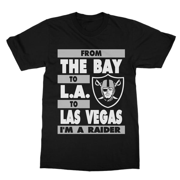 Image of Mens Bay L.A. Las Vegas Raiders Tee