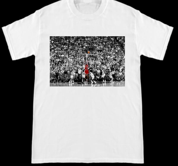 Image of "The Last Shot" Chicago Bulls Michael Jordan T-Shirt