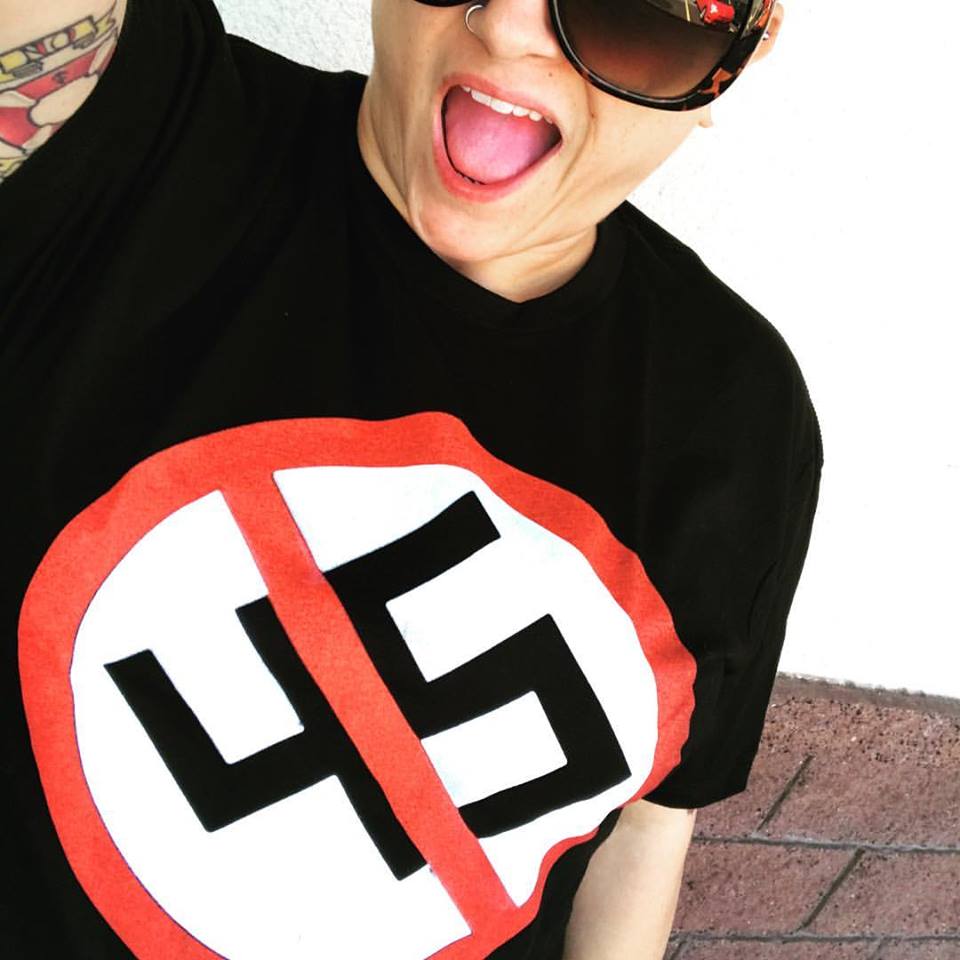 Image of Anti-Nazi Trump 45 Shirt #MAGA