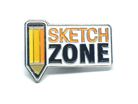 Image of Sketch Zone Podcast Pin