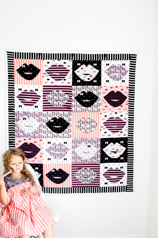 Image of Kiss Me Kate Lip Quilt
