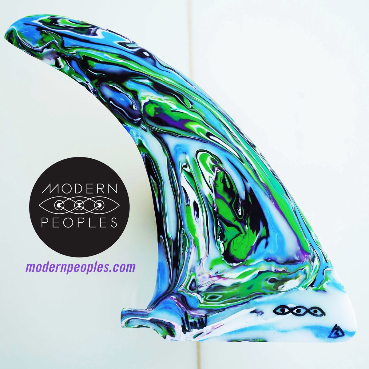 Upcycled Surf Fins made from discarded plastic garbage modernpeoples