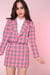 Image of Pink Tartan Mini Skirt