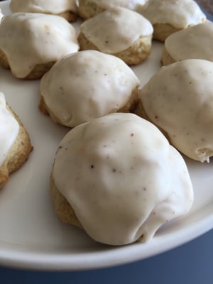 Image of Egg Nog Cookies with an Egg Nog Glaze - TWO DOZEN