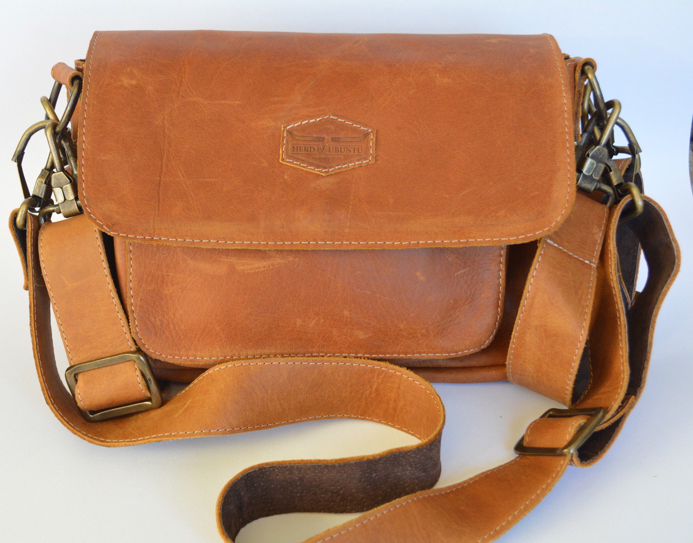 leather pram bag