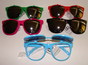 Image of Wayfarer Style Flip-Up Sunglasses