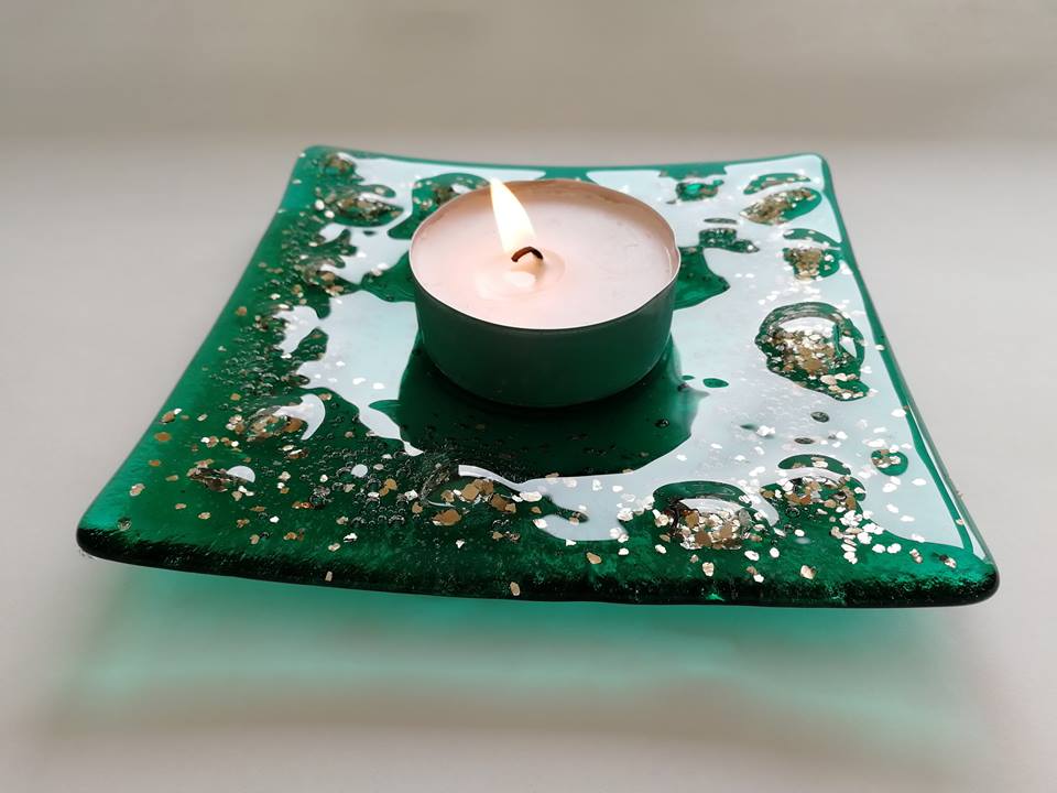 Image of Adventurine Candle Holder