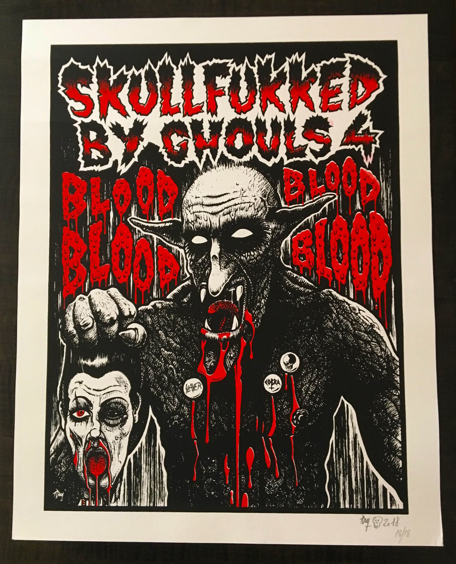 Image of SKULLFUKKED BY GHOULS Issue #4 poster