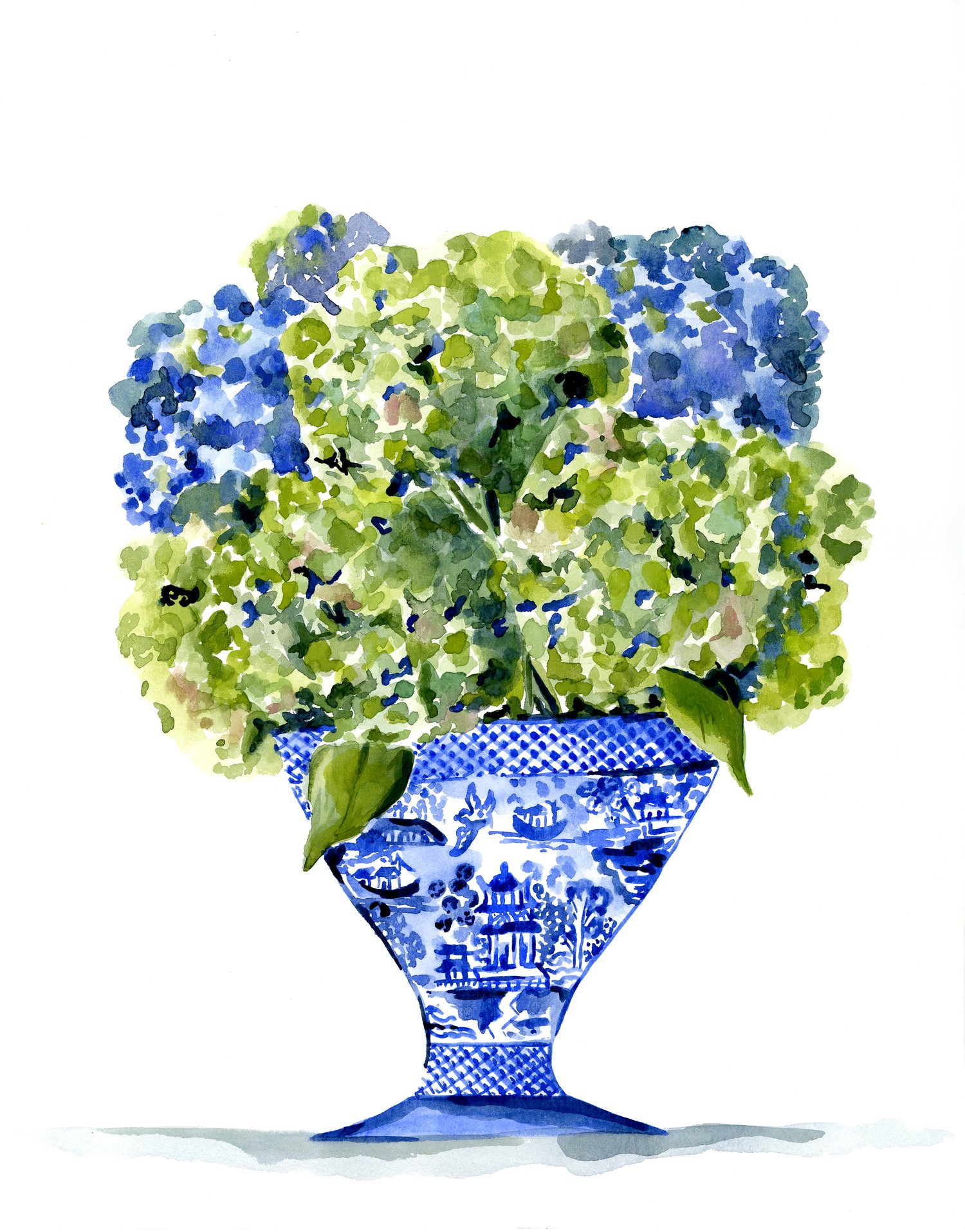 Image of Blue Willow "That Vase Though" Print 