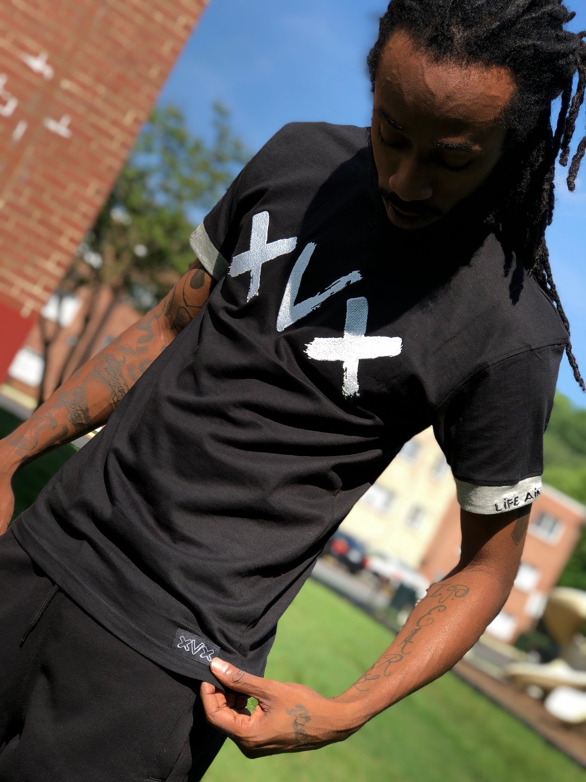 Image of XVX Embroidered Black & Grey