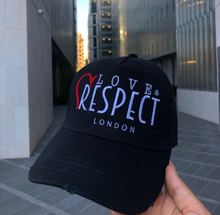 Image of Black "London" LR Baseball Caps