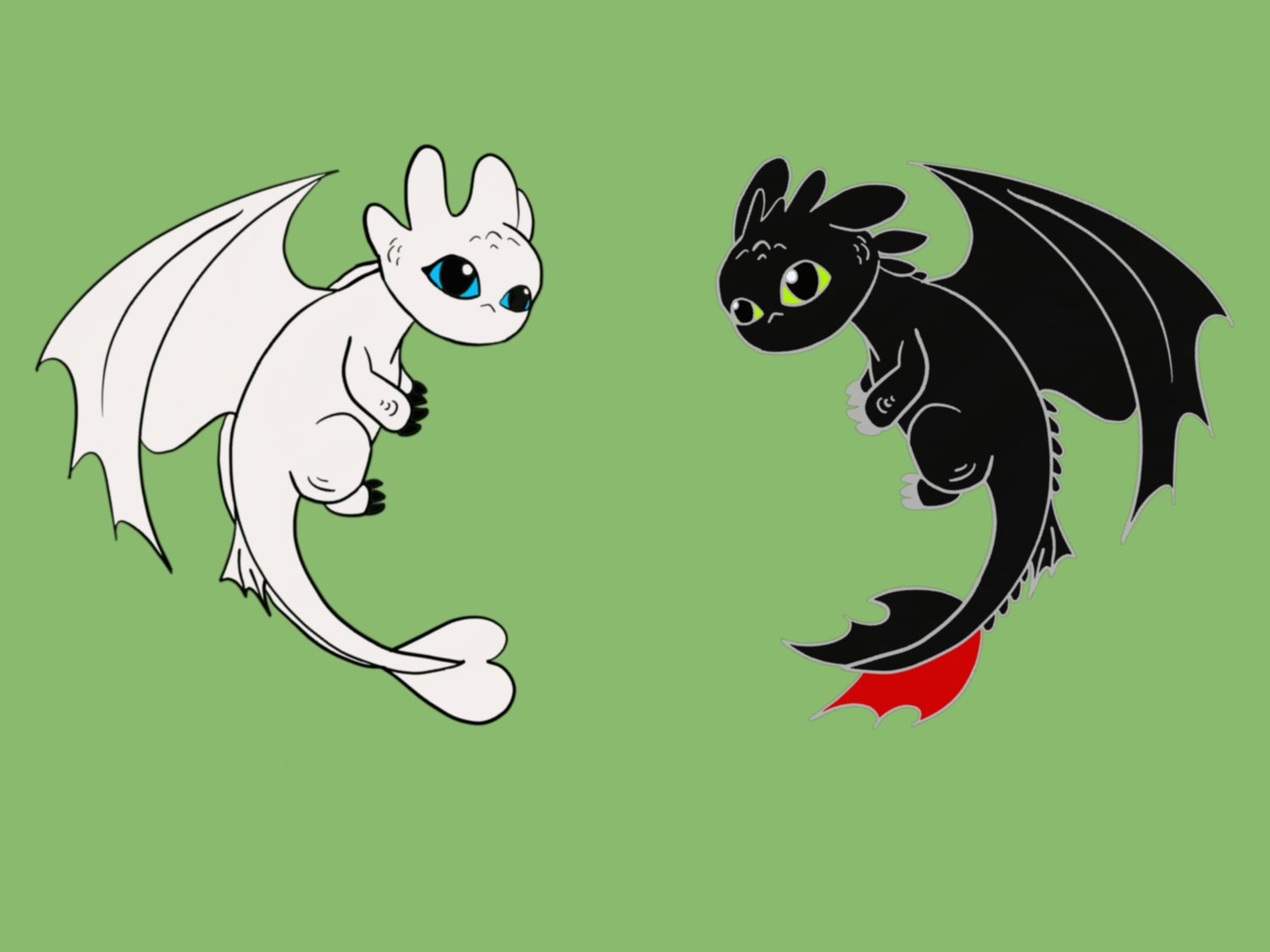 Night Fury/Light Fury Pins - How to Train Your Dragon | LymeLight Designs