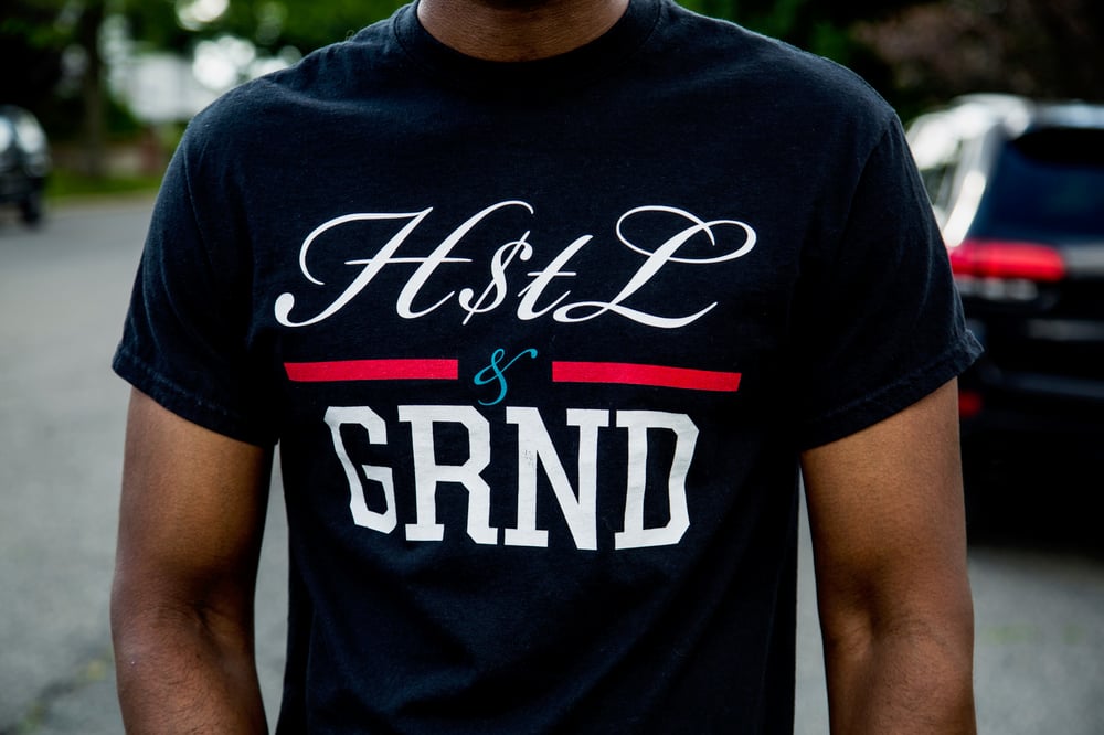 Image of Black Hstl Republic Hstl and Grnd Shirt