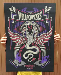 THE HELLACOPTERS (Hellfest 2018) screenprinted poster