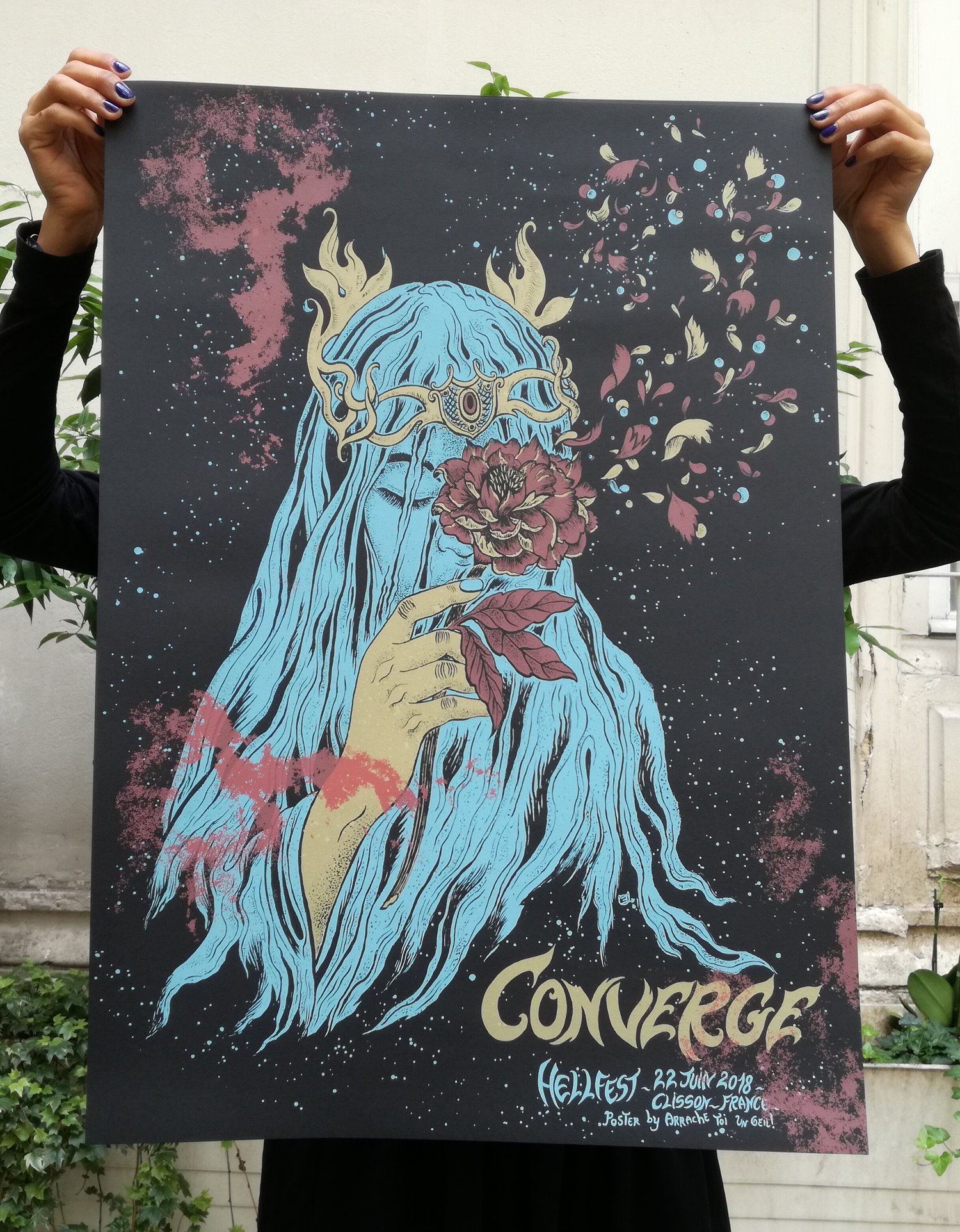 CONVERGE (Hellfest 2018) screenprinted poster