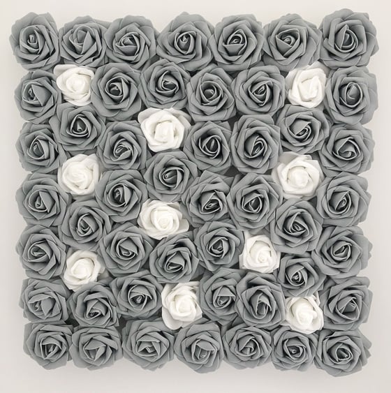 Image of Small Flower Canvas (GREY)
