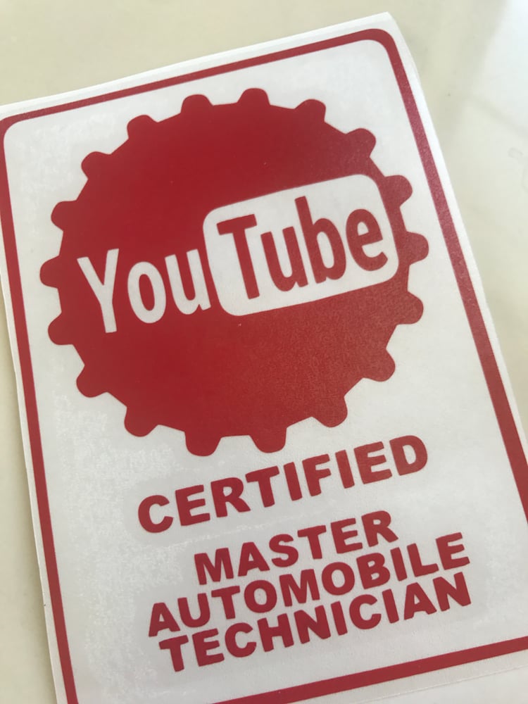 Image of Youtube Certified Vinyl Decal
