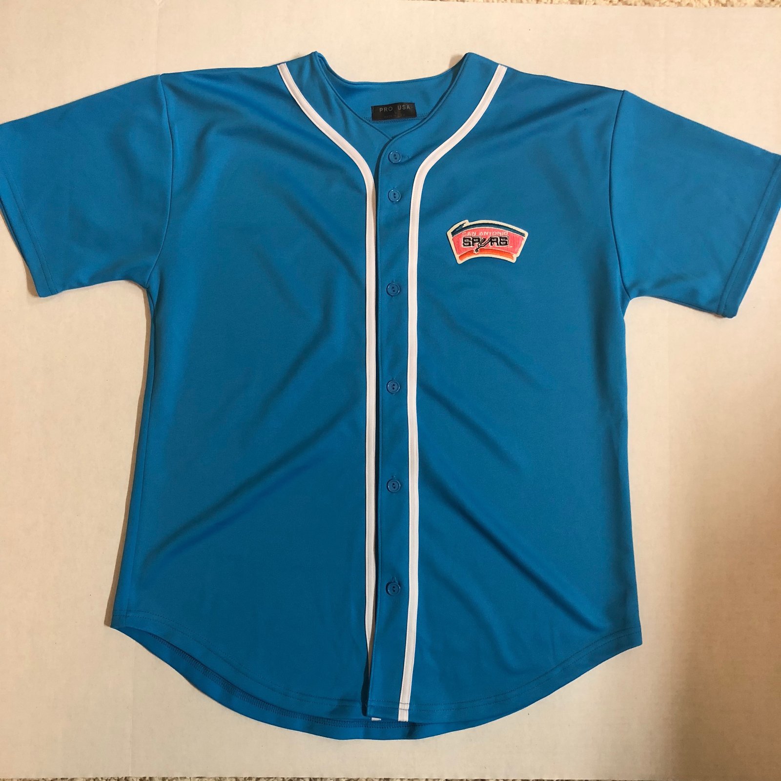 spurs teal baseball jersey