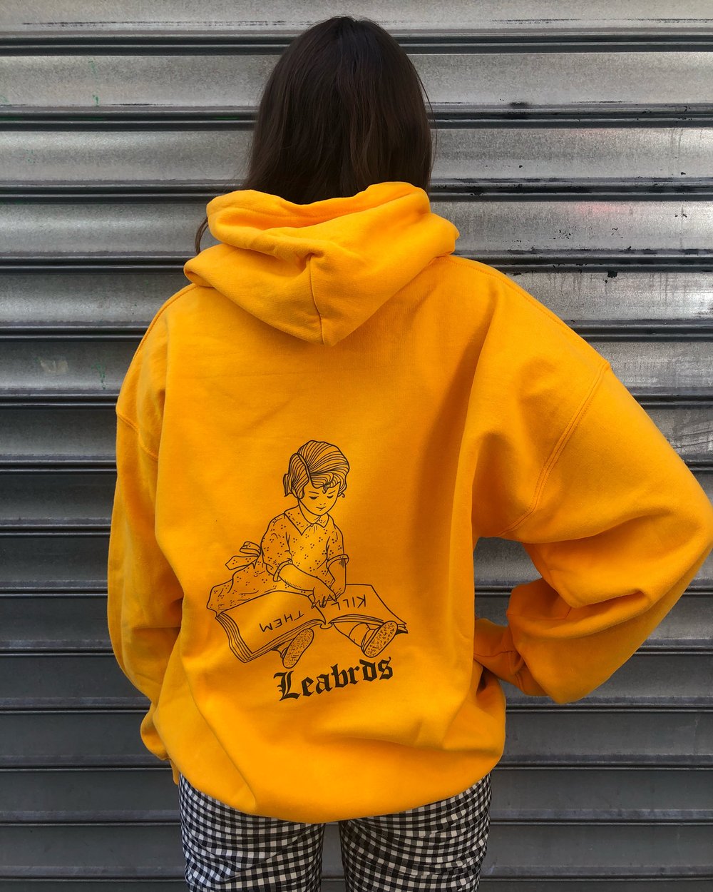 Image of Yellow Satanic girl hoodie