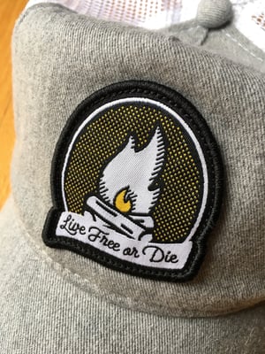 Image of Grey/white Campfire Logo Trucker Hat