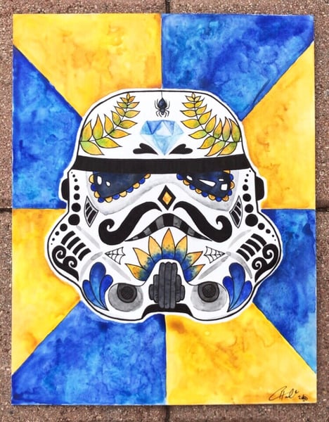 Image of Sugar Skull Storm Trooper Helmet