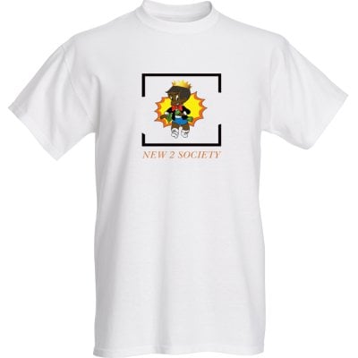 Image of New 2 Society logo tee