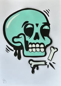 Image 4 of SkullTag Turquise 