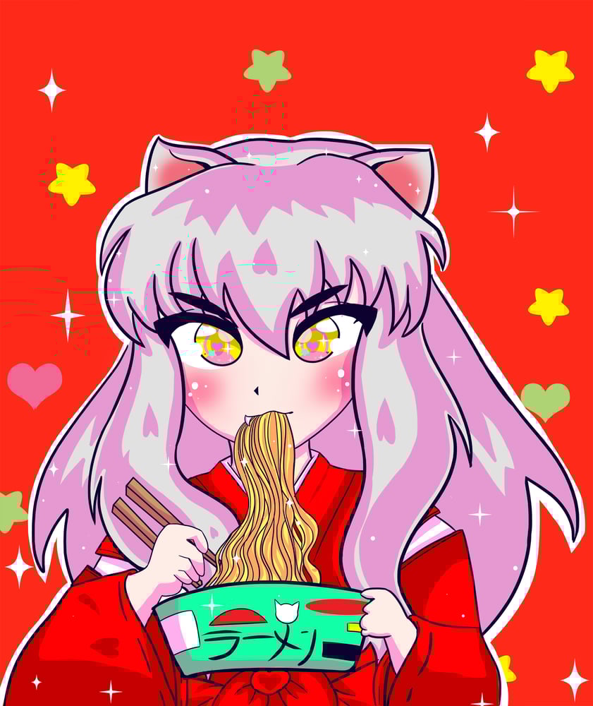 Image of Inuyasha Kawaii Desu! Print