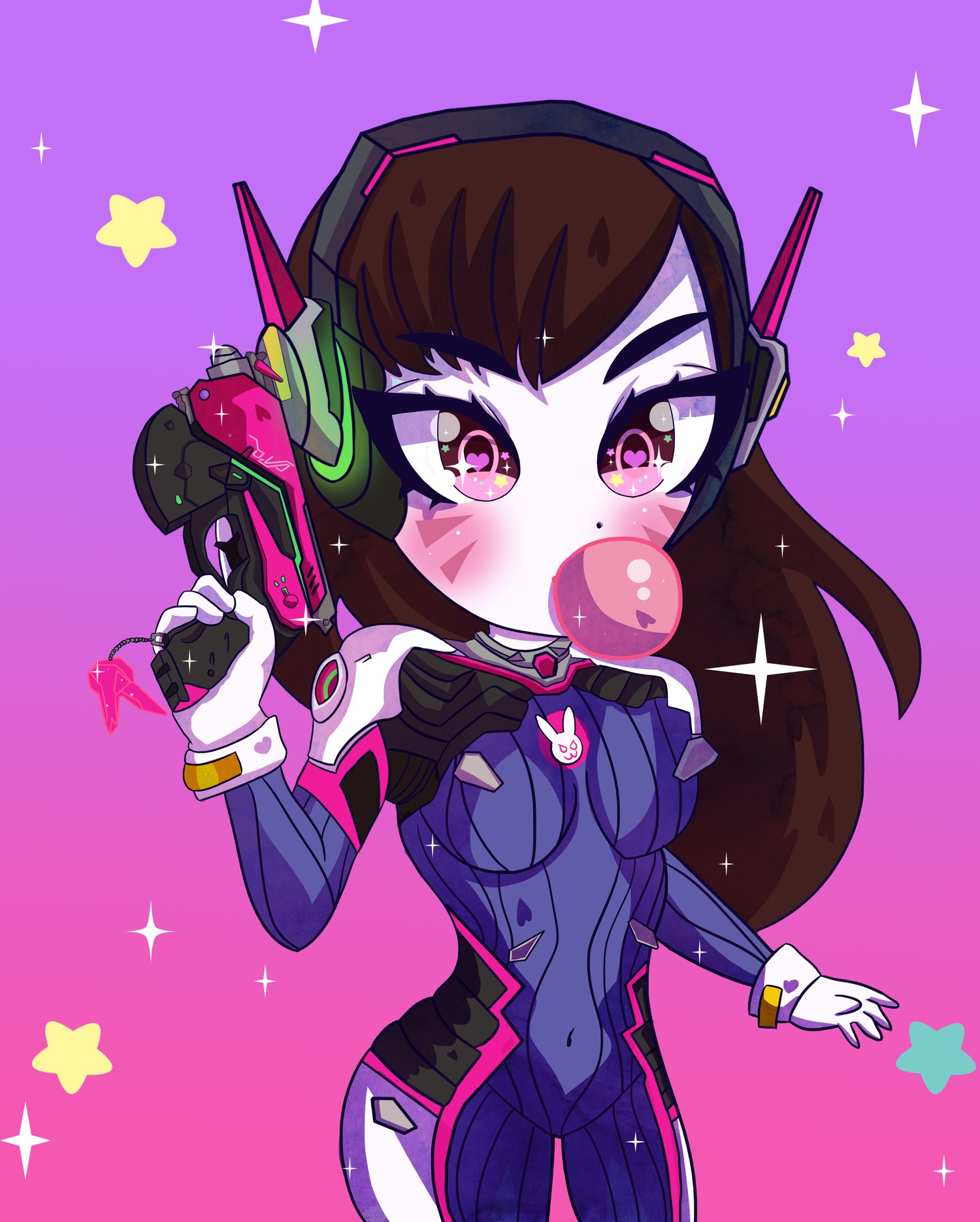 Image of D.Va Kawaii Desu! Print
