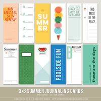 Image 1 of 3x8 Summer Journaling Cards (Digital)