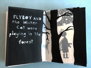 Image of FLYBOY AND THE WICKER CAT (handmade book)