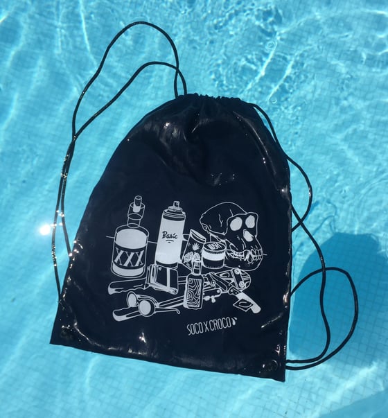 Image of Soco x Croco Drawstring Backpack