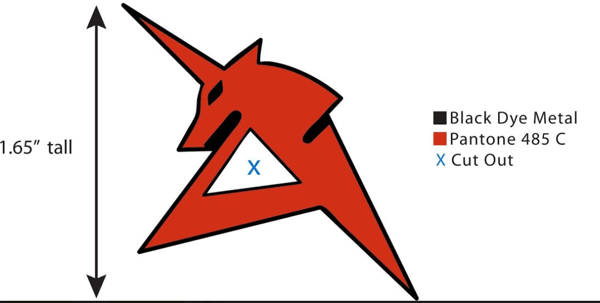 Image of [Pre-Order] Amuro Unicorn Pin Logo