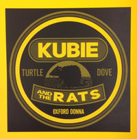 Image 3 of KUBIE and the RATS "Turtle Dove" single (JAW036) black, gray, red, and test pressing