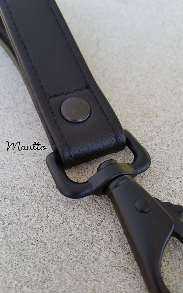 MauttoAccessories Leather Wrist Strap Accessory - Choose Leather Color and Clip Style - 1/2 inch Wide - Hand Made in The USA