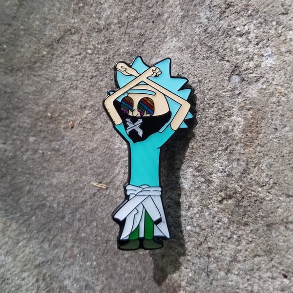 Image of Rickcision Tiny Rick Excision Rick and Morty Hatpin