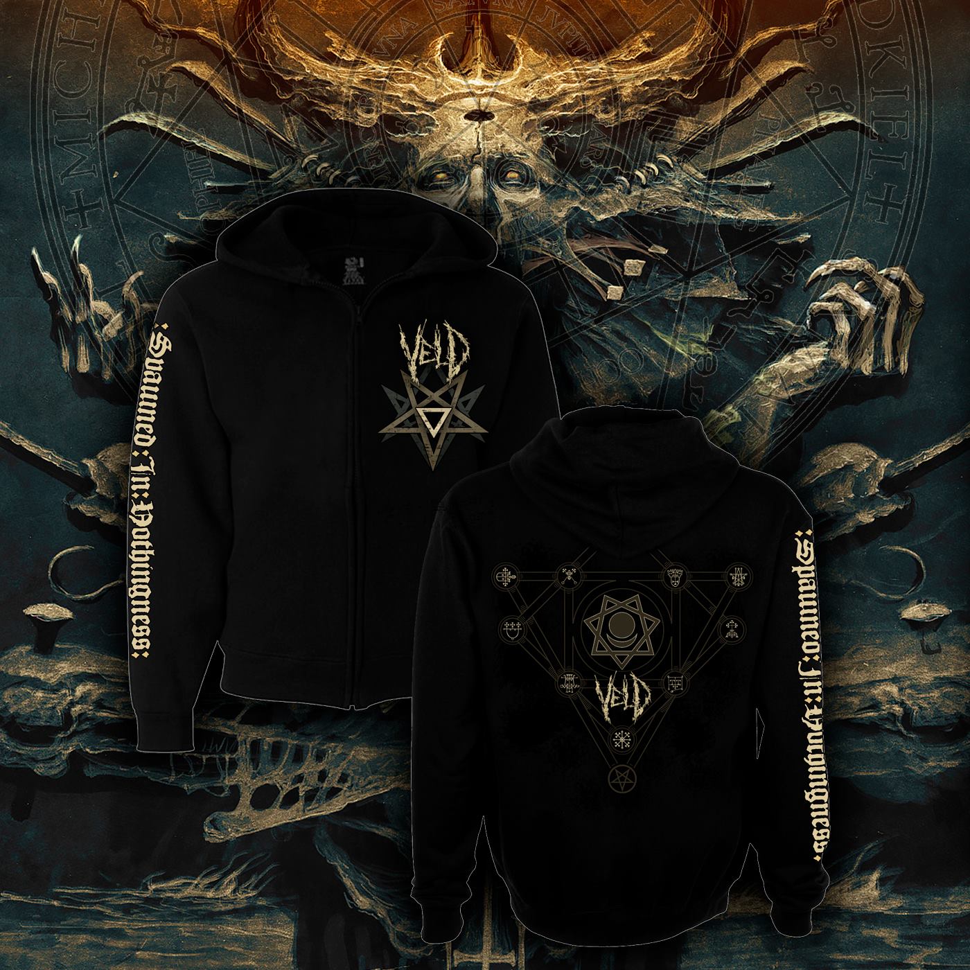 Image of VELD - S.I.N. Spawned In Nothingness Hoodie & Zip Hoodie