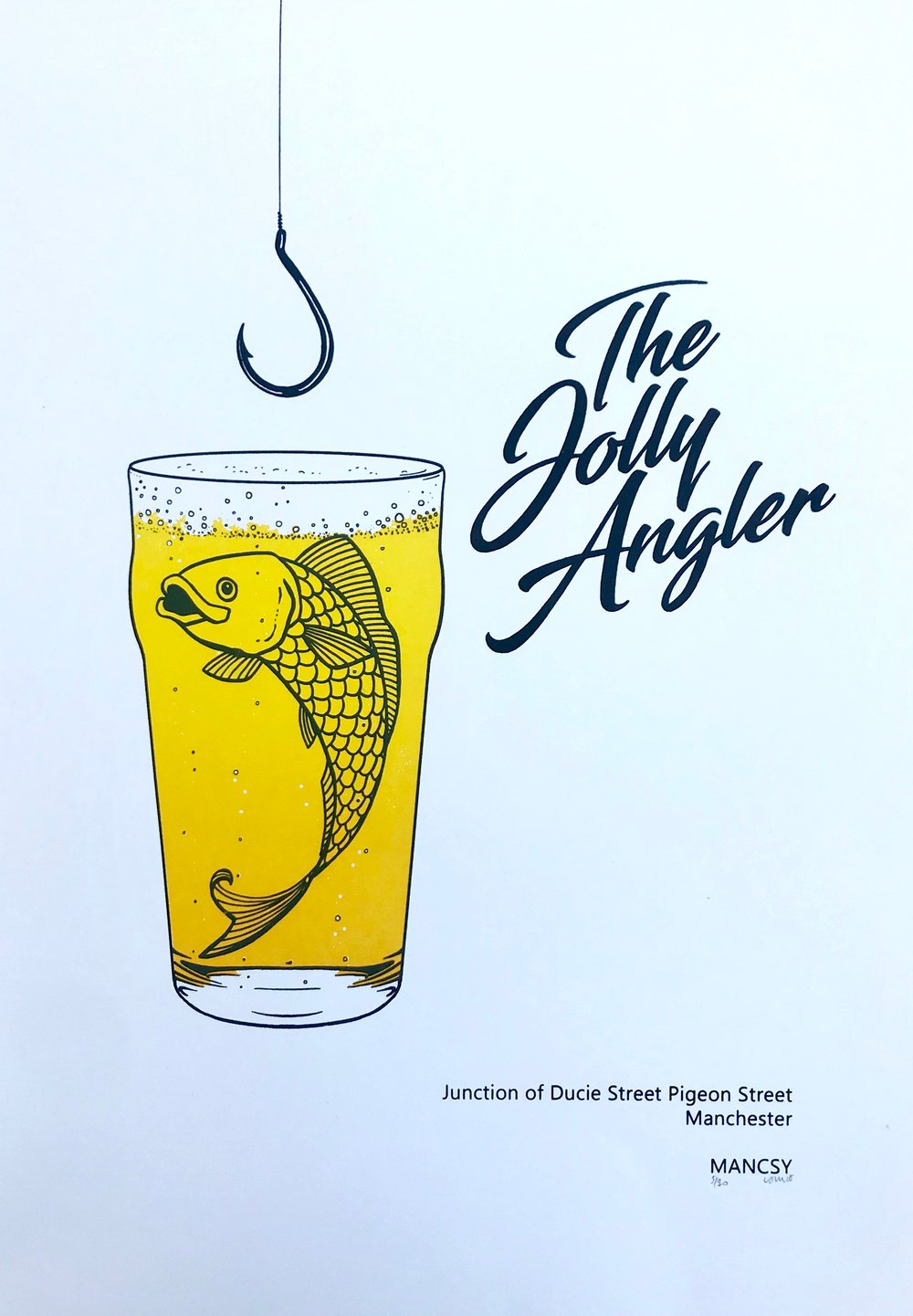 Image of A3 Jolly Angler screen print 