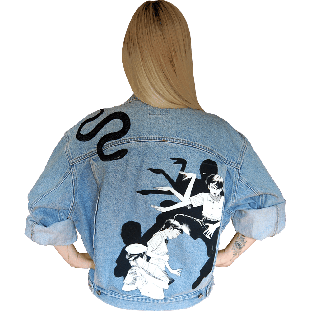 Image of Suehiro Maruo Tribute Custom Denim Jacket 3
